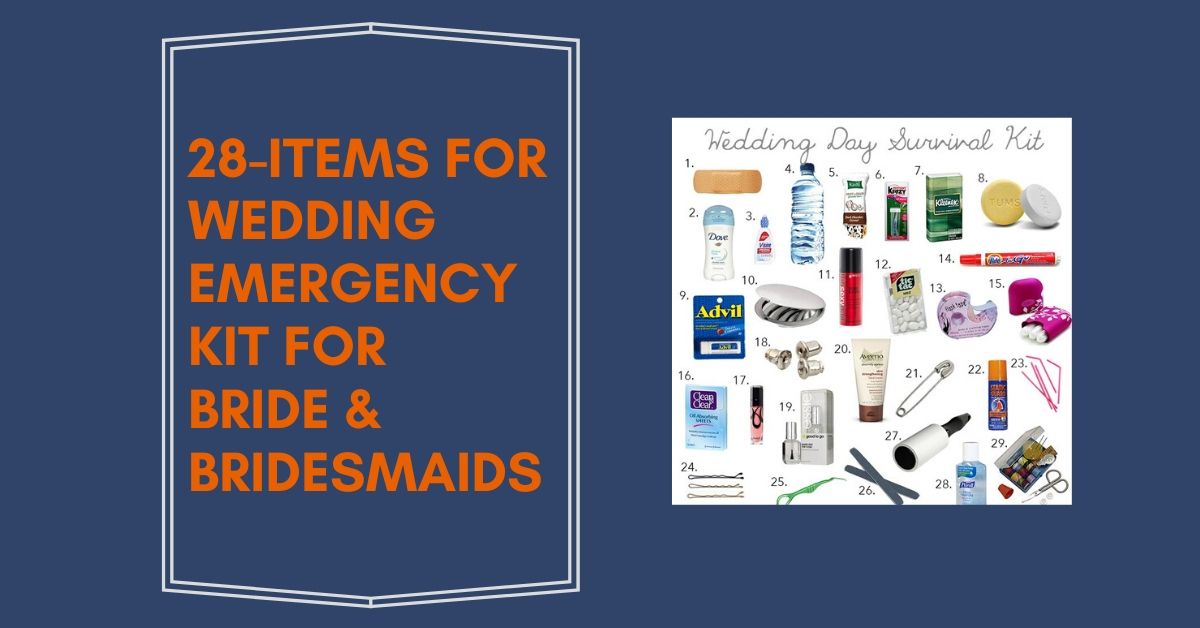 28-Items for Wedding Emergency Kit