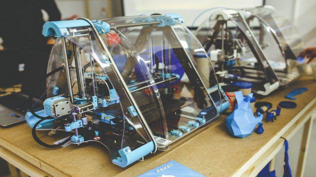 a picture is showing 3-D printers.