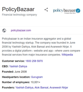 About-PolicyBazaar