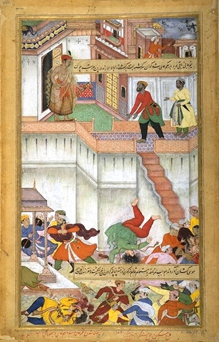 Akbar_orders_punishment_of_Adham_Khan,_Akbarnama