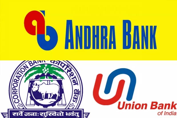 Andhra bank union bank and corporation bank meger 