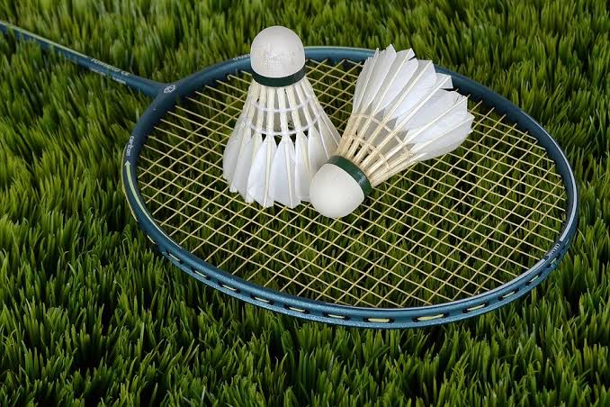 Badminton Racket and Shuttlecock