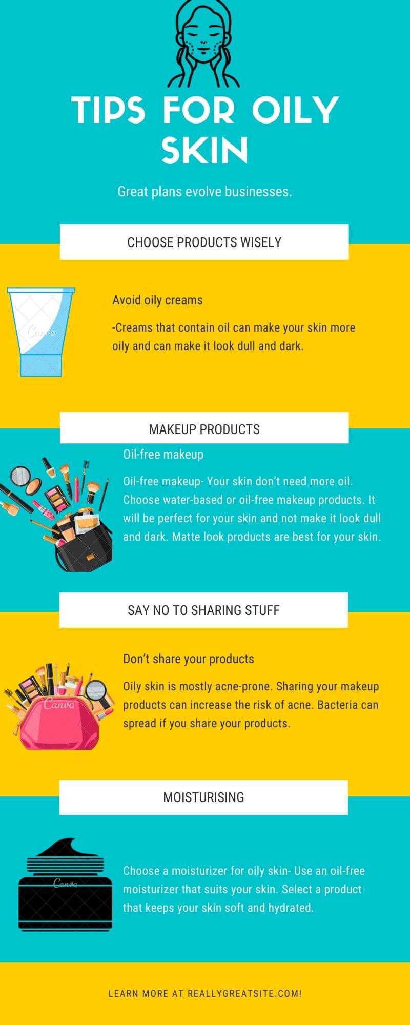 Infographic for skincare