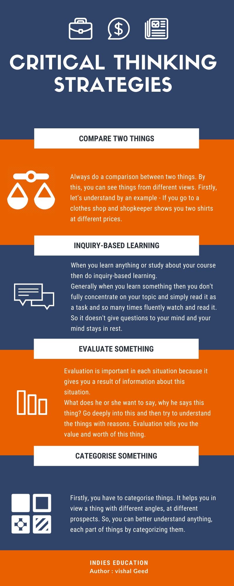 critical thinking strategies infographics