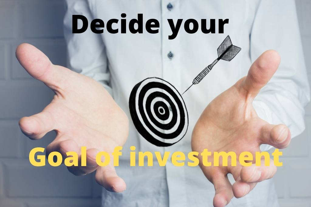 Header-decide your goal of the investment for saving money.