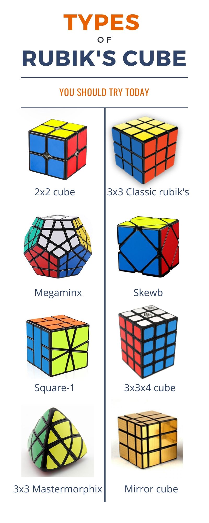 8 Types of Rubiks Cube You should try Today