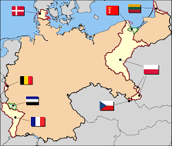 Map after the Treaty of Versailles