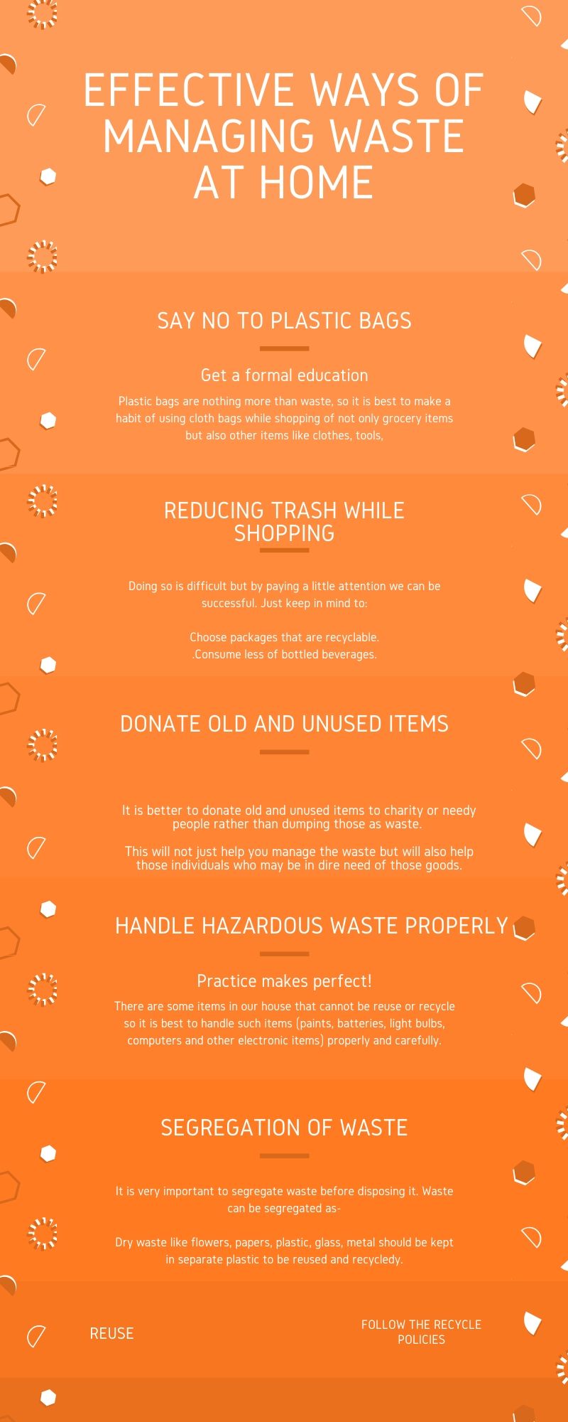effective ways of managing waste at home