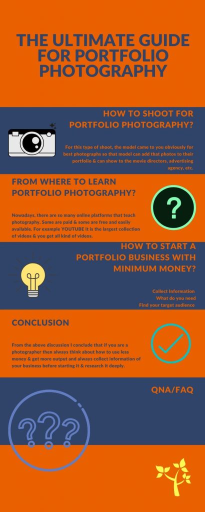 Info-graphics for portfolio Photography 