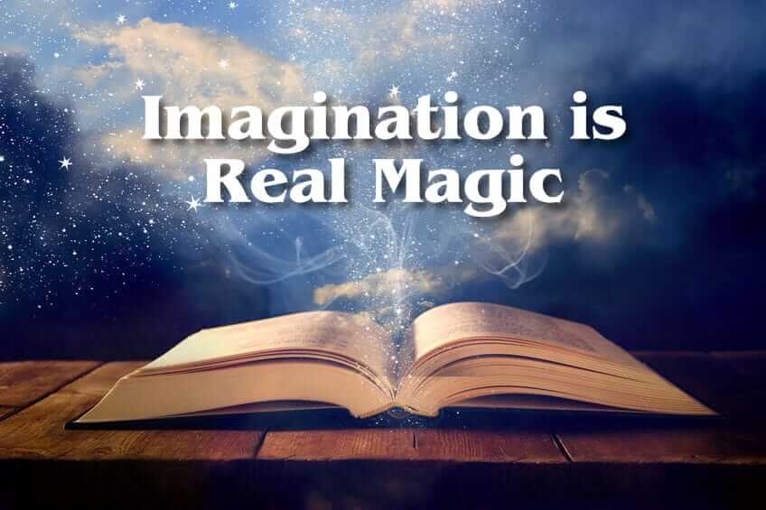 book $ write imagination is real magic