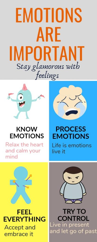 A chart showing how to control your emotions