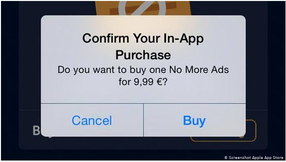 This is an image showing how Video games use in app purchases to earn money.