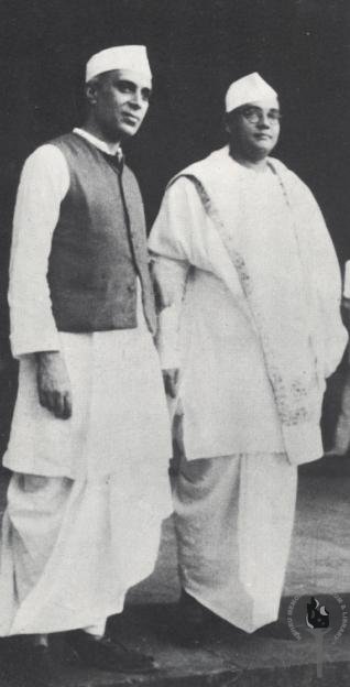  Jawaharlal Nehru with Subhas Chandra Bose