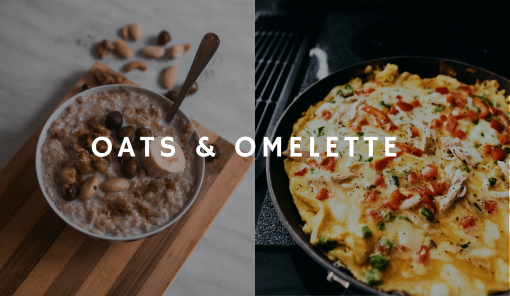 Oats are very powerful carbs and eggs have the highest protein profile. Adding these both to your diet plan will help you lose weight and gain muscle.