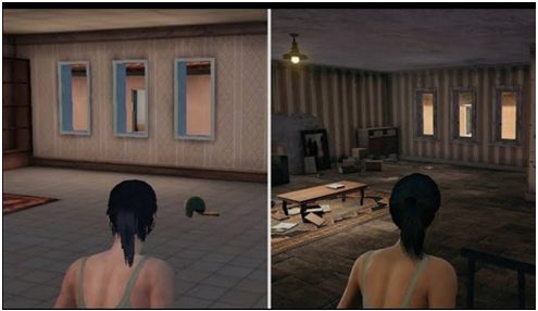 This is an image showing Pubg mobile Vs Pubg Pc graphics.
