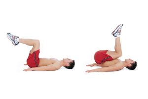 Reverse-crunches