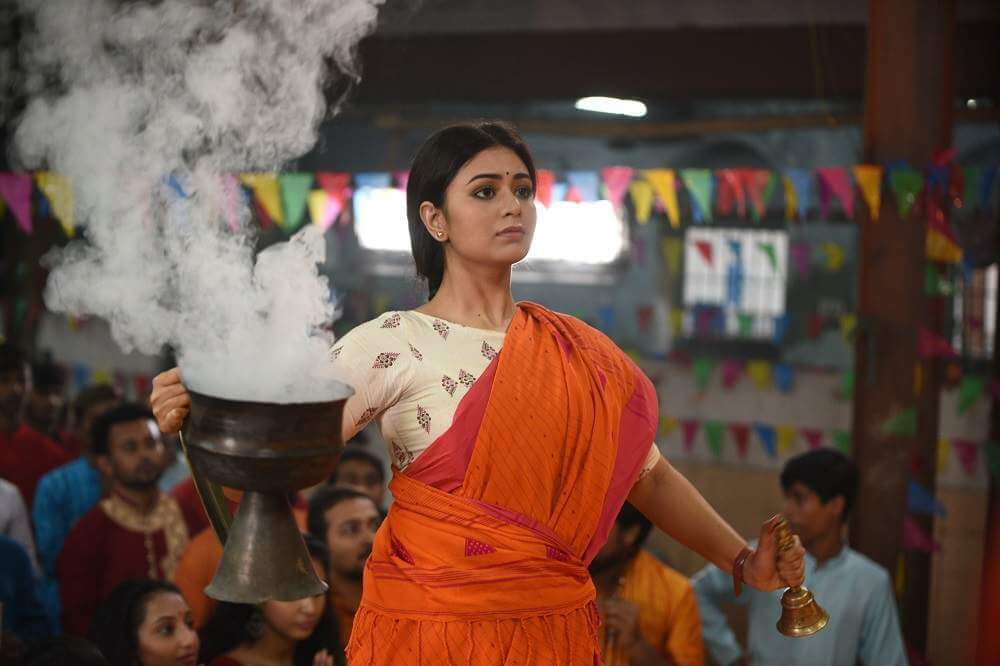 Shabri performing Saraswati Puja