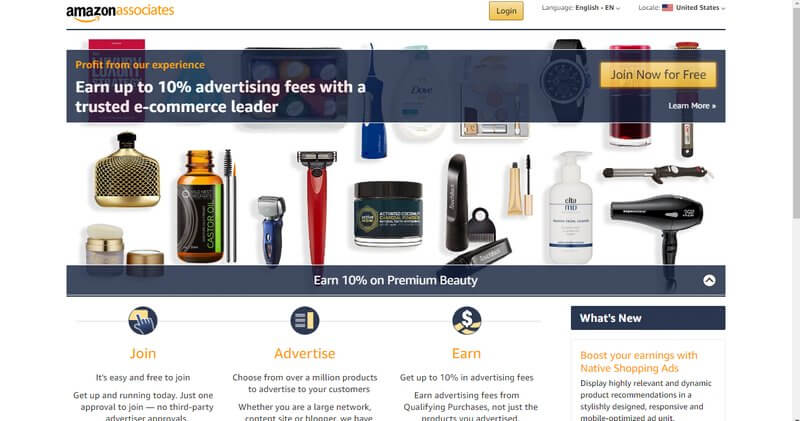 Amazon Associates affiliate marketplace