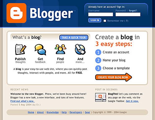 blogger-website-launched-in-1999
