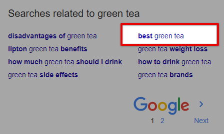 click on best green tea