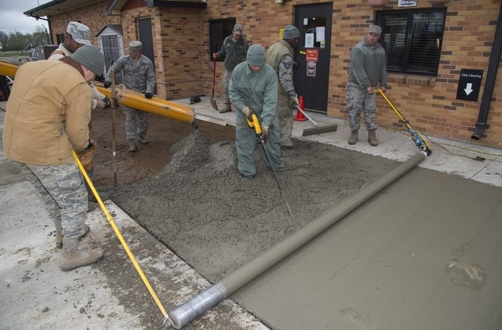 concrete used in rigid pavements