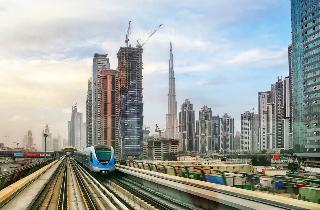 an image of Dubai metro 