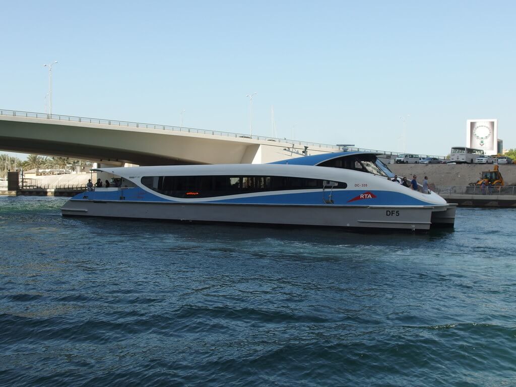 DXB water taxi in business bay