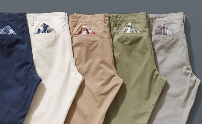 Khaki is a name of color which is similar to sand or dust type color. Khaki colored trousers are called khakis. nowadays khakis comes in different color.