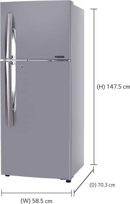 size of 260 liter refrigerator