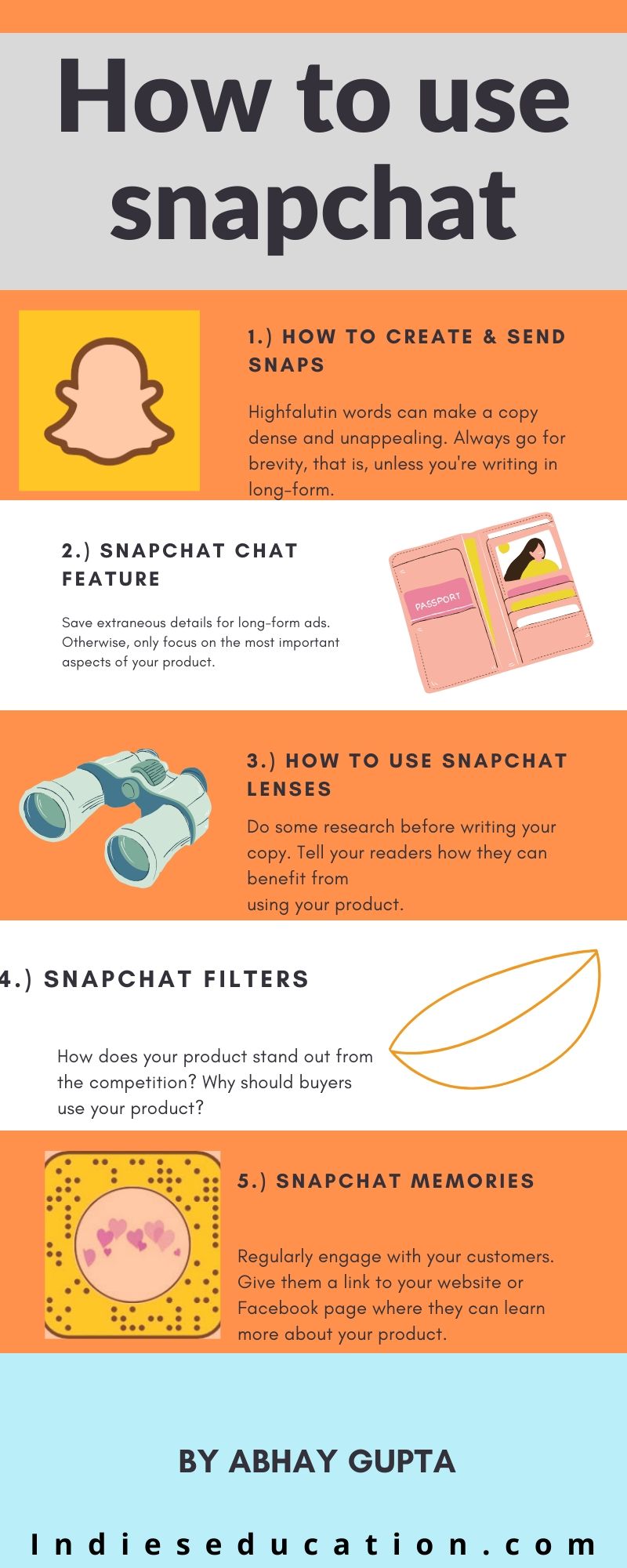 how to use snapchat
