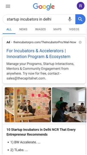 startup incubators in delhi