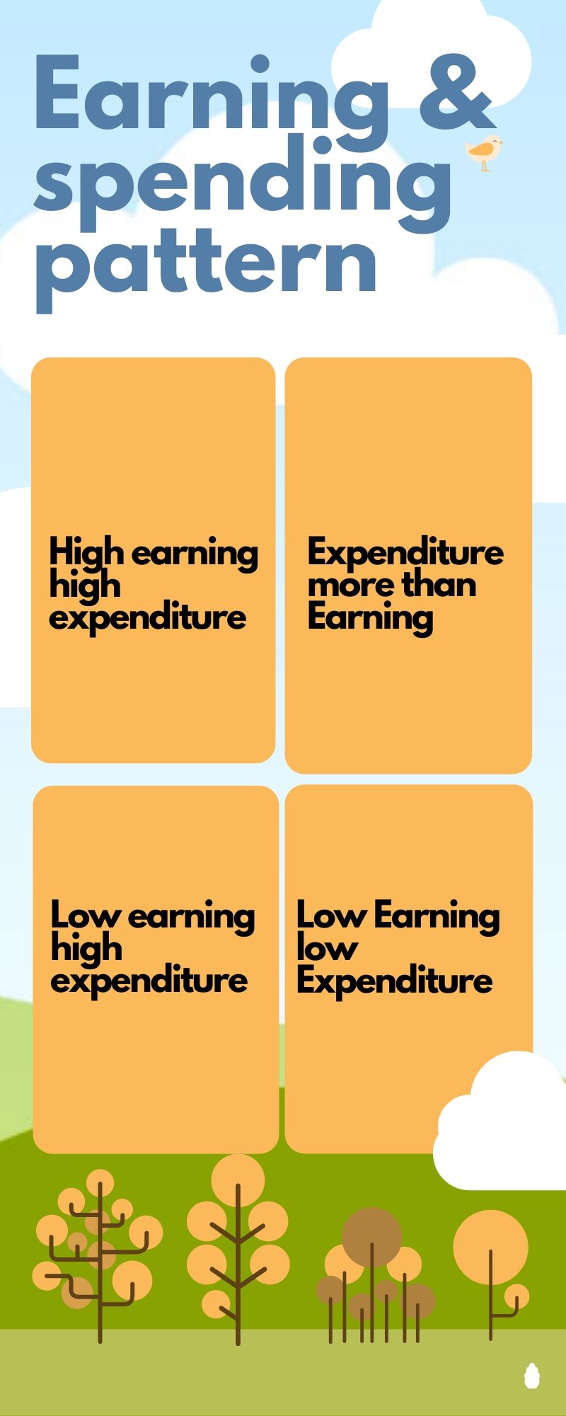 Earning and spending pattern