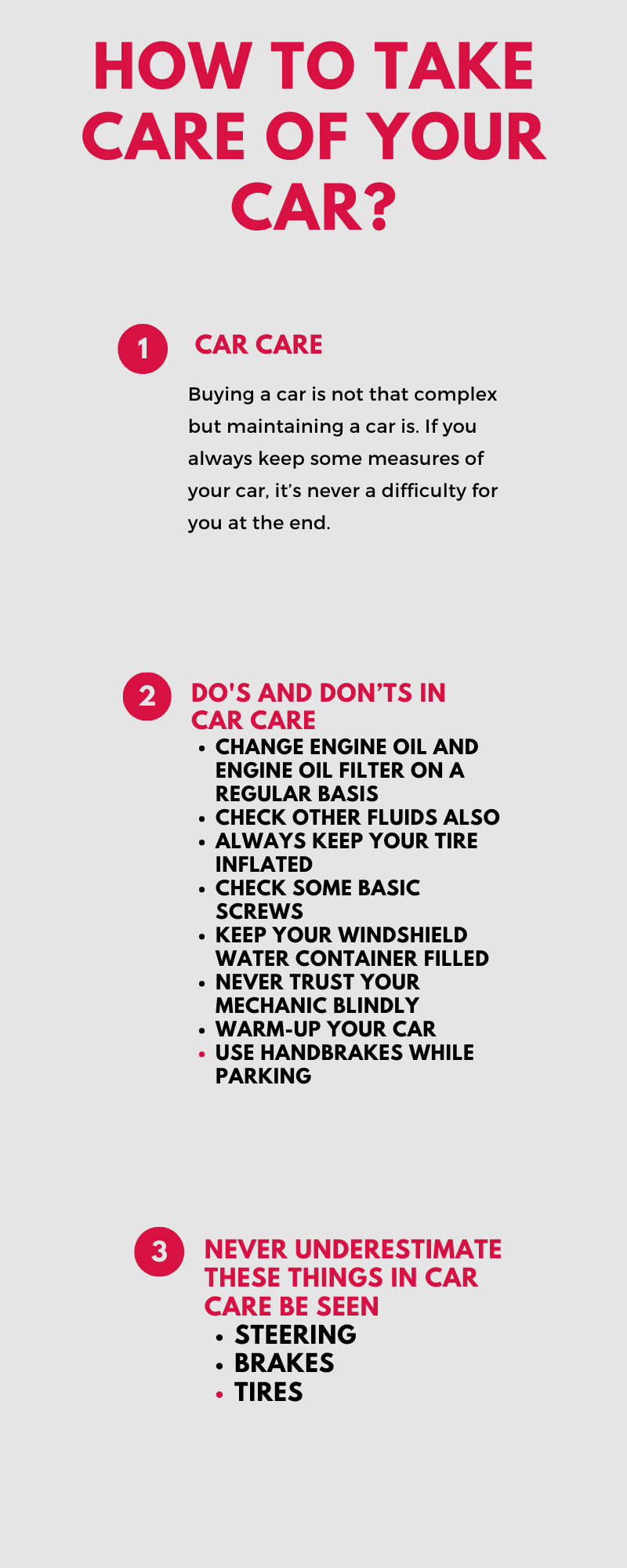 car care infographic