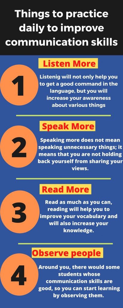 Things to practice daily to improve communication skills