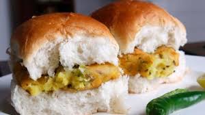 Picture of vada pav stall which representing street food